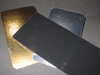 Lachs- Aufschnittbretter, gold/silber, 185 x 530 mm